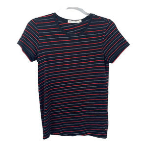 Rag & Bone‎ Striped T-shirt Blue and Red Striped Sz S